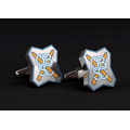 Stainless Steel Cufflinks - Custom Shape with Screen Print